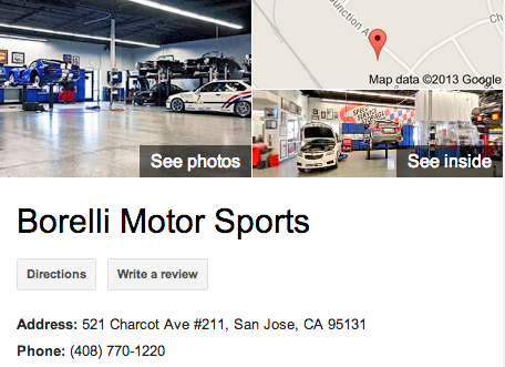 Borelli Motor Sports  | Google 3D Tour San Jose