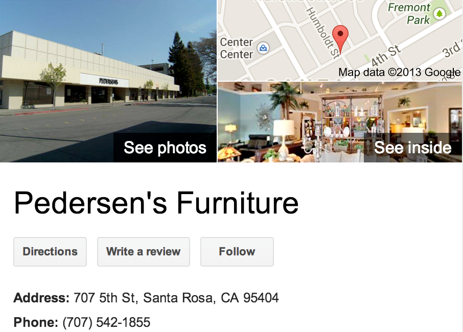 Pedersen S Furniture Google 3d Tour Rohnert Park