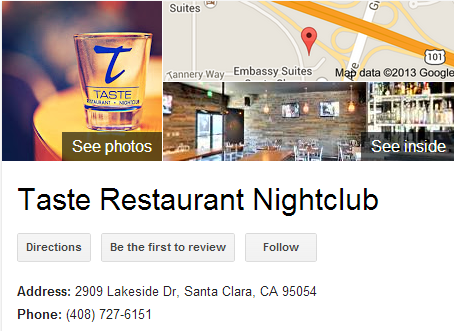 Google Business View for a Restaurant Nightclub.  Look Inside!