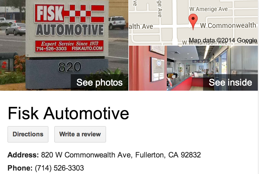 Google Business View for an Automotive Repair & Maintenance.  Look Inside!