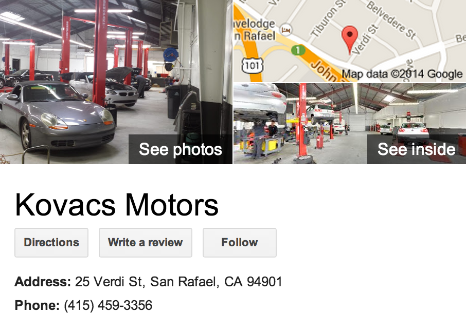 Google Business View for an Automotive Repair & Maintenance.  Look Inside!