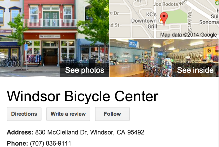 Google Business View for a Bicycle Store.  Look Inside!