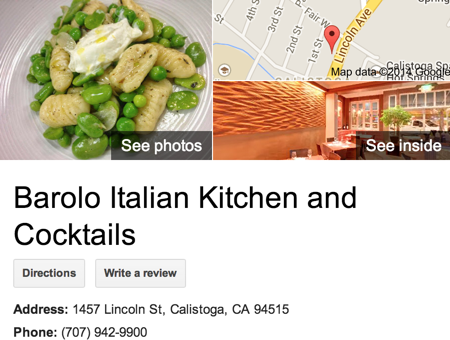 Google Business View for a Restaurant. Look Inside!