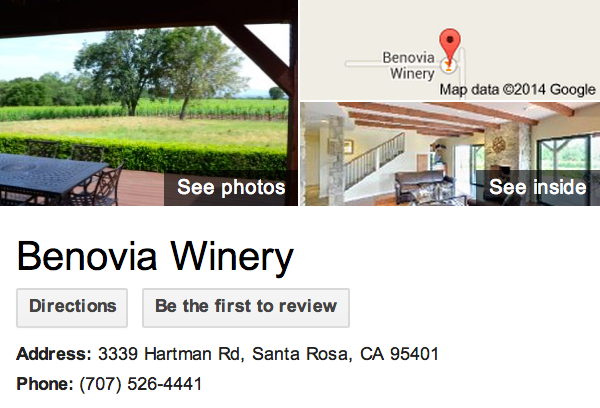 Google Business View for a Winery.  Look Inside!
