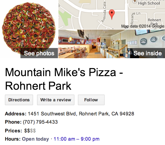 Google Business View for a Pizza Restaurant. Look Inside!