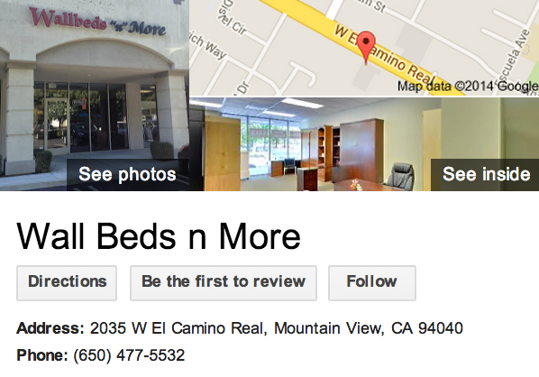 Google Business View for a Bedroom Furniture Store.  Look Inside!