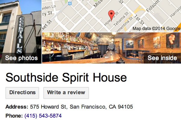Google Business View for a Bar.  Look Inside!