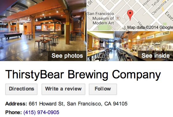 Google Business View for a Bar.  Look Inside!