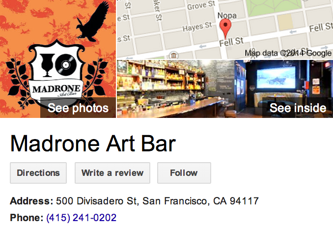 Google Business View for a Bar.  Look Inside!