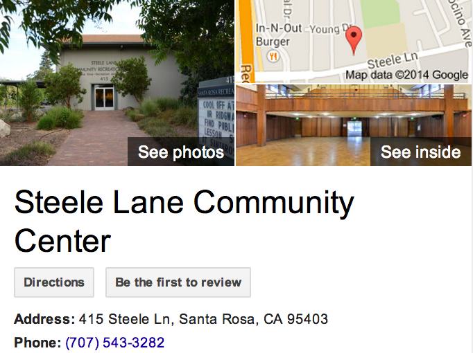 Google Business View for a Community Center.  Look Inside!