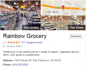 Google Business View for a Grocery Store. Look Inside!