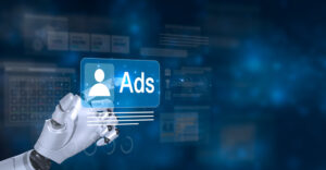 ChatGPT Ads platform concept showing AI-assisted campaign management, audience targeting, and ad performance tools